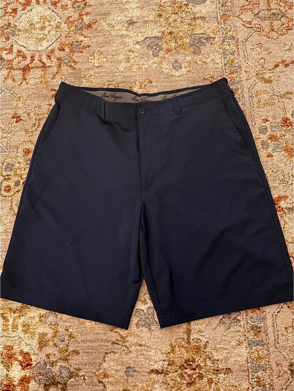 Ben Hogan Men's Navy Blue Golf Tech Shorts Size 36 - Polyester Blend